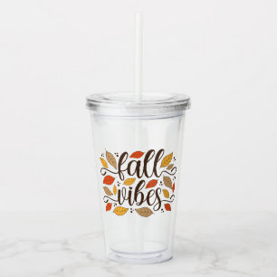 Fall Vibes Acrylic Tumbler