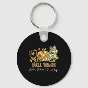Fall Vibes And That School Nurse Life Stethoscope  Key Ring