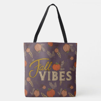 Fall Vibes Autumn Pumpkin Patch Tote Bag