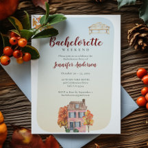 Fall Vibes Autumn Rustic Bachelorette Party