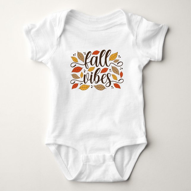 Fall Vibes Baby Bodysuit (Front)