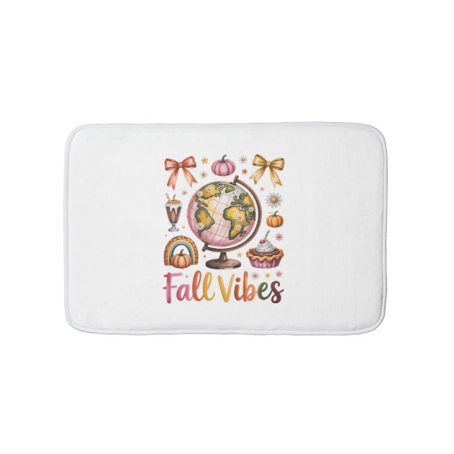 Fall Vibes Bath Mat (Front)