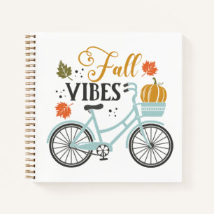 Fall Vibes By Bicycle Notebook