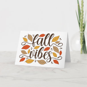 Fall Vibes Card