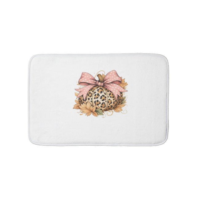 Fall Vibes, Cosy Fall, Autumn Pumpkin Essential T- Bath Mat (Front)