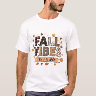 Fall Vibes Cosy Season Graphic T-Shirt
