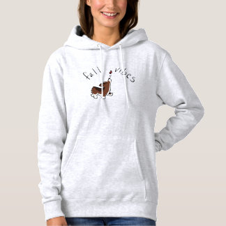 Fall Vibes Cute Corgi Women's Hoodie