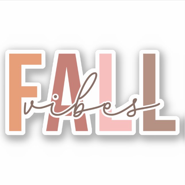 Fall Vibes | Fall | Custom-Cut Vinyl  (Front)