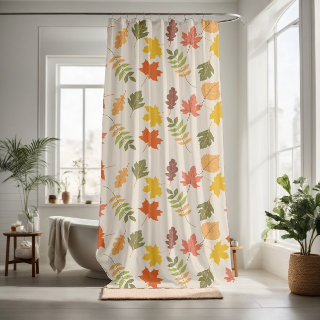 Fall vibes floral decorative eye-catching  shower curtain (Creator Uploaded)