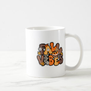 Fall Vibes Hello Fall Groovy Autumn Vintage Thanks Coffee Mug