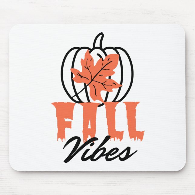 Fall Vibes Mouse Mat (Front)