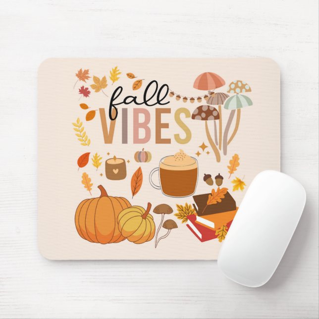 Fall Vibes Mouse Mat (With Mouse)