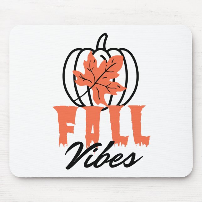 Fall Vibes Mouse Mat (Front)