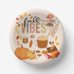 Fall Vibes Paper Plate