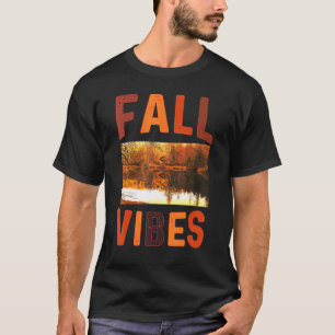 Fall Vibes Retro Pumpkin Spice Autumn Coffee Tha T-Shirt