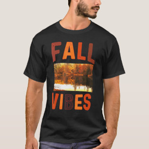 Fall Vibes Retro Pumpkin Spice Autumn Coffee   Tha T-Shirt