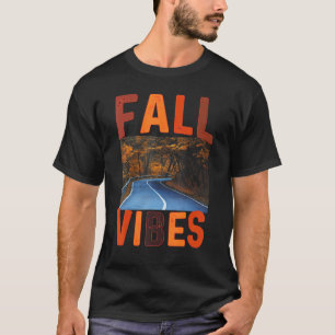 Fall Vibes Retro Pumpkin Spice Autumn Coffee - Tha T-Shirt