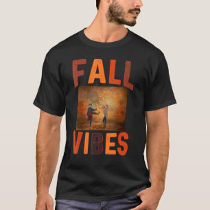 Fall Vibes Retro Pumpkin Spice Autumn Coffee Than T-Shirt