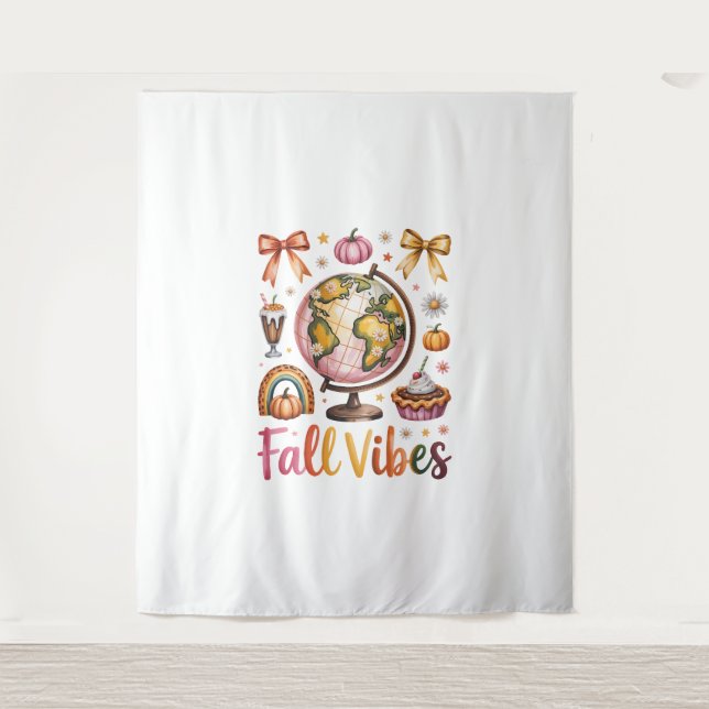 Fall Vibes Tapestry (Front)