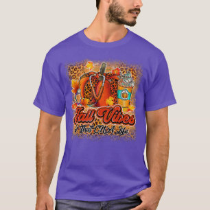 Fall Vibes & That CNA Life Fall Lover Nurse Day Nu T-Shirt
