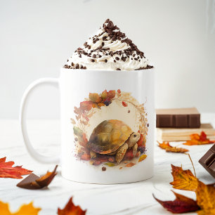 Fall Vibes Watercolor Tortoise -  Coffee Mug
