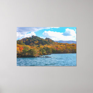 Fall View Around Lake Towada Japan Canvas Print