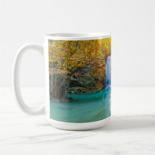 Fall View of Erawan Waterfall Thailand            Coffee Mug