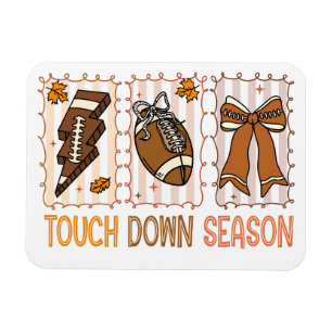 Fall Vintage Football Game Day Magnet