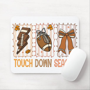 Fall Vintage Football Game Day Mouse Mat