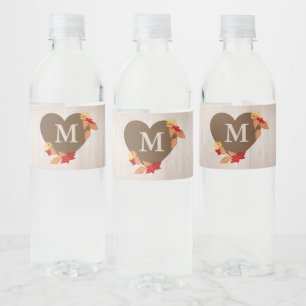 Fall Water Bottle Label