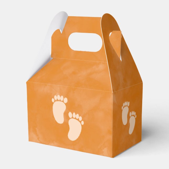 Fall Watercolor Baby Shower Custom Favour Box (Front Side)