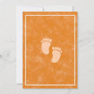 Fall Watercolor Baby Shower Rectangle Template 