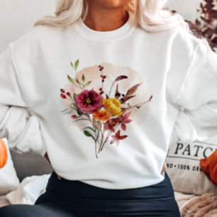 Fall Watercolor bouquet Sweatshirt