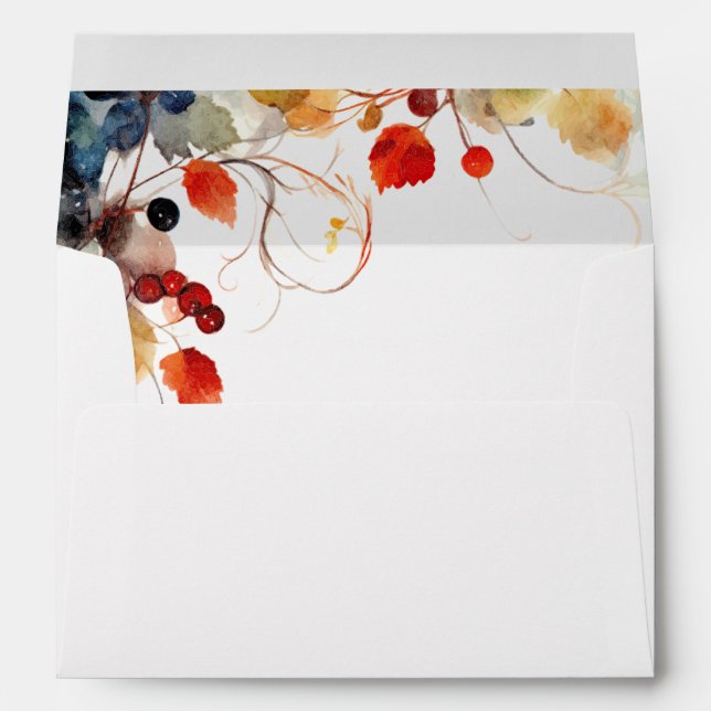 Fall Watercolor Envelope (Back (Bottom))