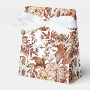 Fall Watercolor Floral Baby Shower Favour Box