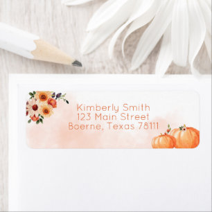  Fall Watercolor Flowers Address