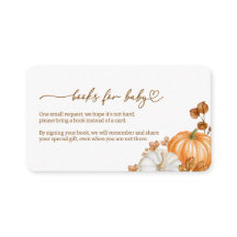 Fall Watercolor Pumpkin Pie Books for Baby