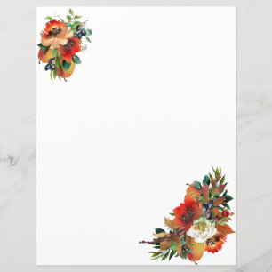 Fall Watercolor Scrapbook Paper