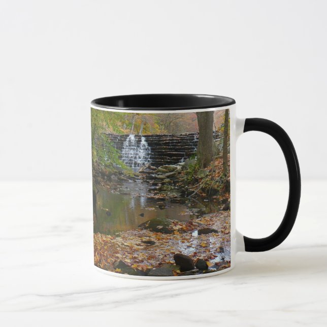 Fall Waterfall and Creek Pennsylvania Nature Mug (Right)