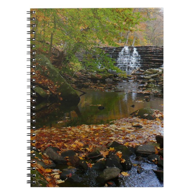 Fall Waterfall and Creek Pennsylvania Nature Notebook (Front)