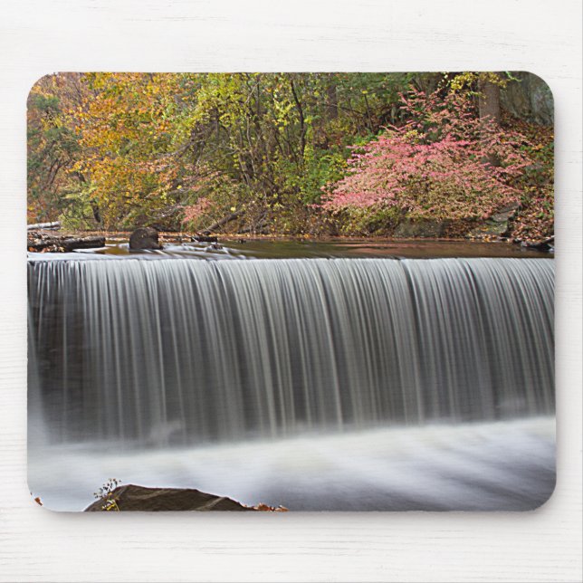 Fall Waterfall at Vanderbuilt Mouse Mat (Front)