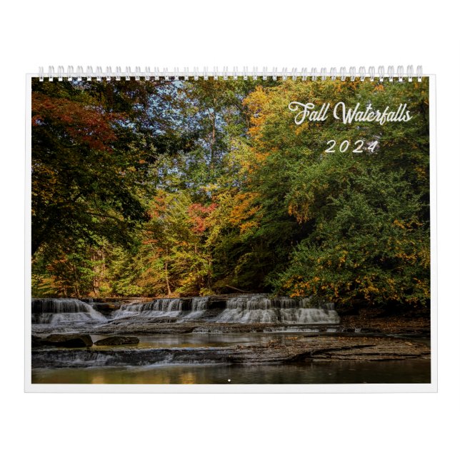Fall Waterfalls 2024 Calendar (Cover)