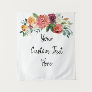 fall Wedding Backdrop, Reception Photo Booth Tapestry