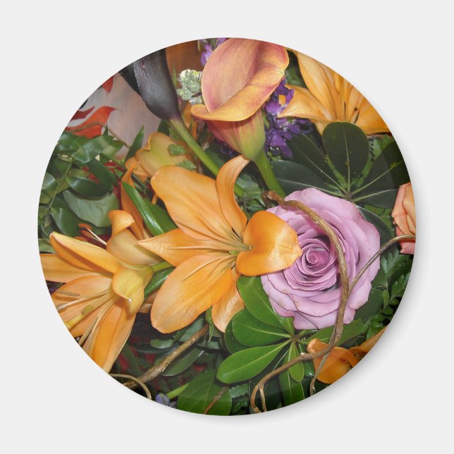 Fall Wedding Bouquet Magnet (Front)