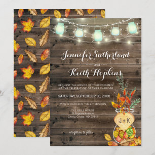 Fall Wedding Invitation