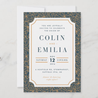 Fall Wedding Invitation