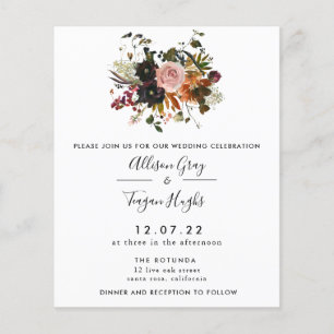 Fall Wedding Invitation   Budget Flyer