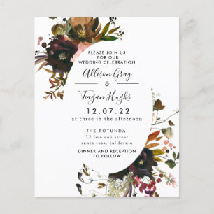 Fall Wedding Invitation   Budget Flyer