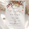 Fall Wedding Invitation Burnt Orange Modern Script