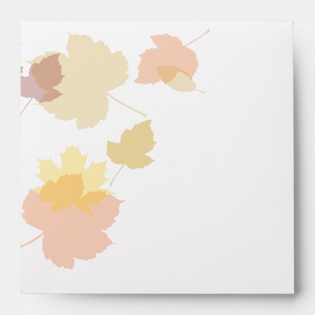 Fall Wedding Invitation Custom Envelope (Front)